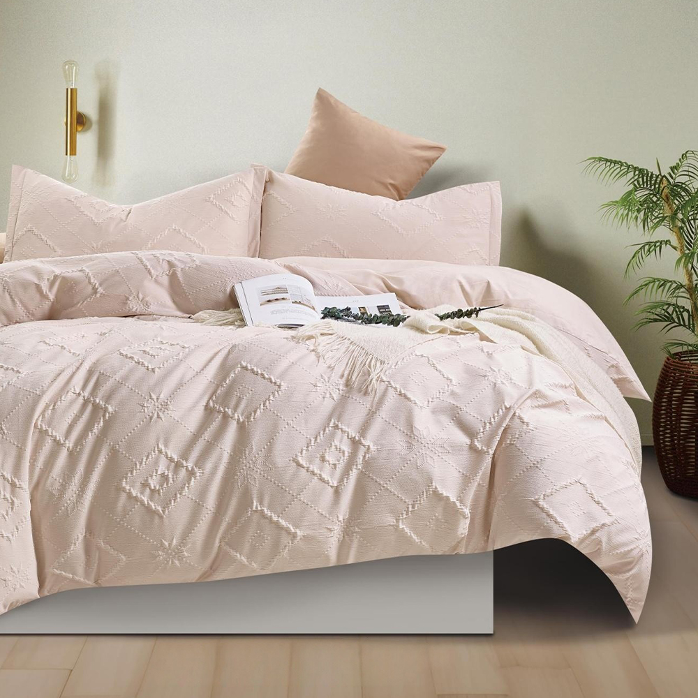 Indra Textured Boho kohokuvioitu pussilakana Pussilakanat vuodevaatteet setti