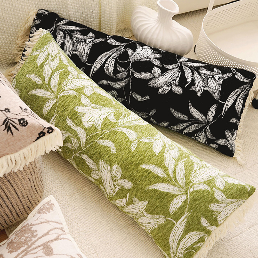 Pitkä Chenille tyyny deco tyyny pitkänomainen tyyny