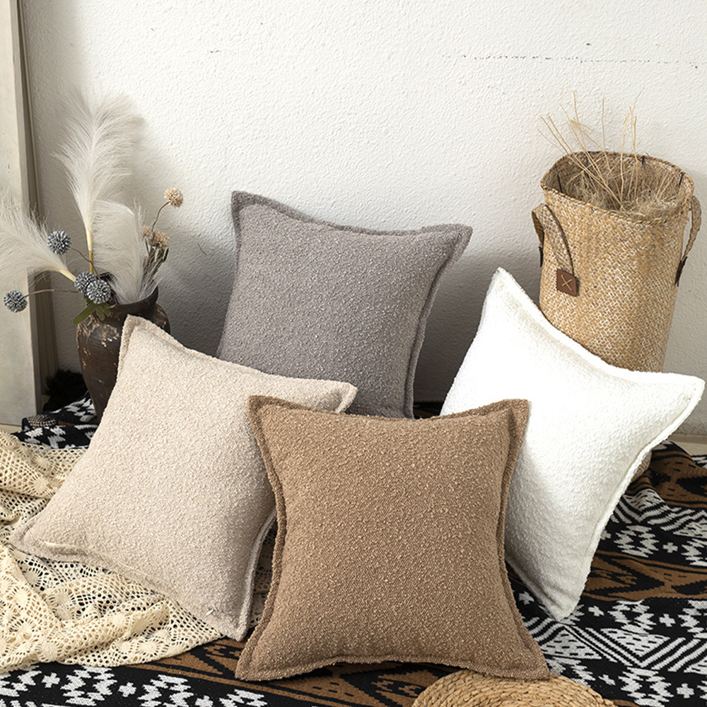 Bouclé Sherpa pehmustettu deco-tyyny