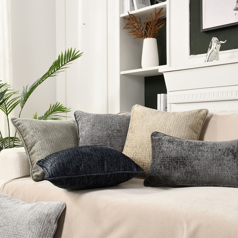 Ylellinen chenille-kuvioinen tyynyn deco-tyyny
