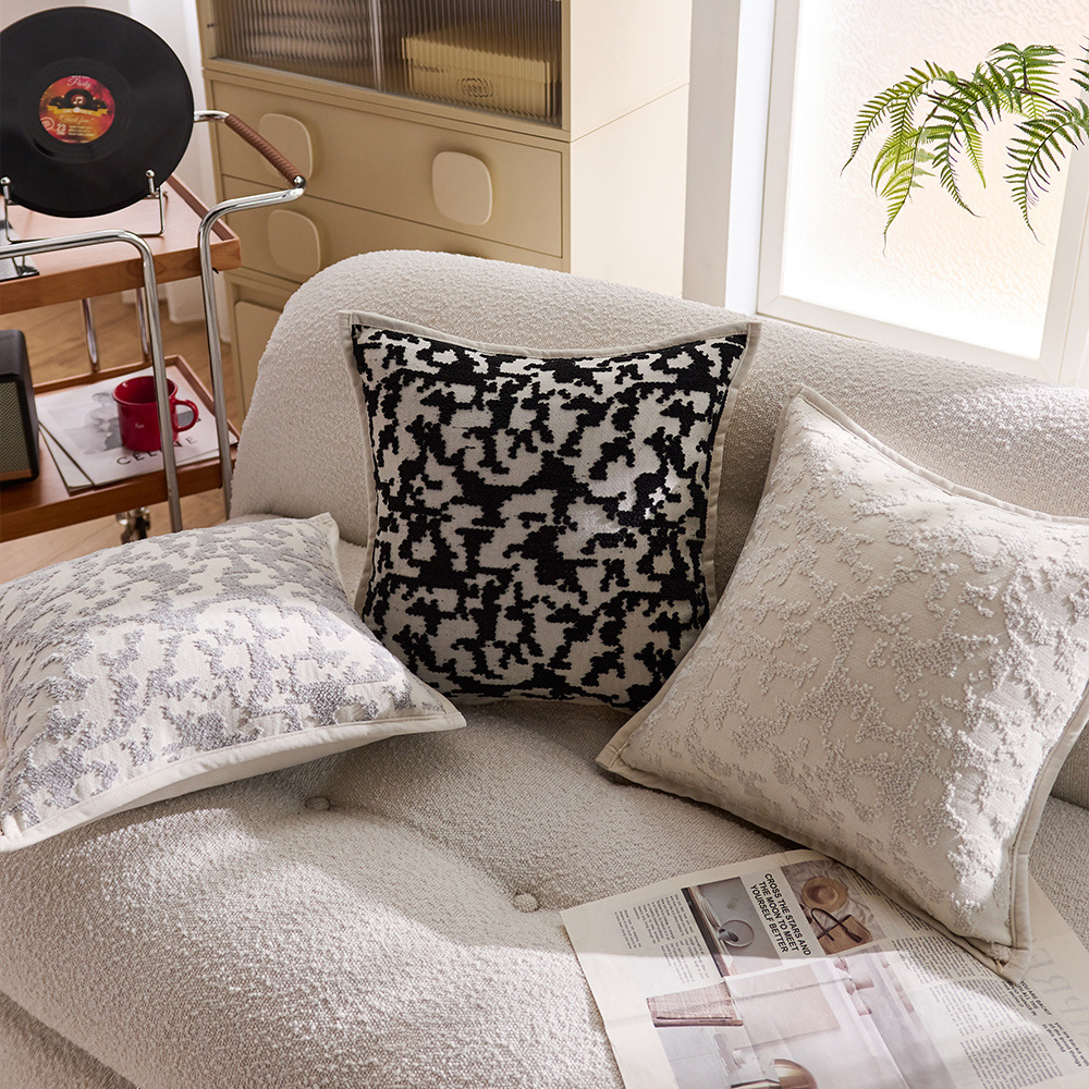 Ylellinen chenille-kuvioinen tyyny deco-tyyny